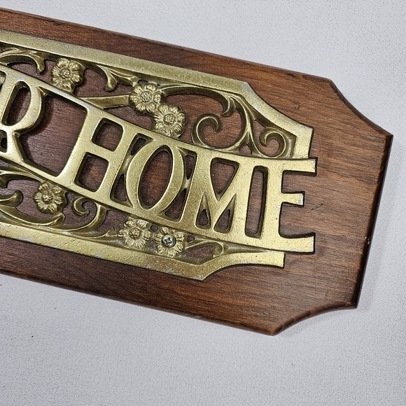 Vtg BLESS OUR HOME Wall Plaque - Picture 4 of 15